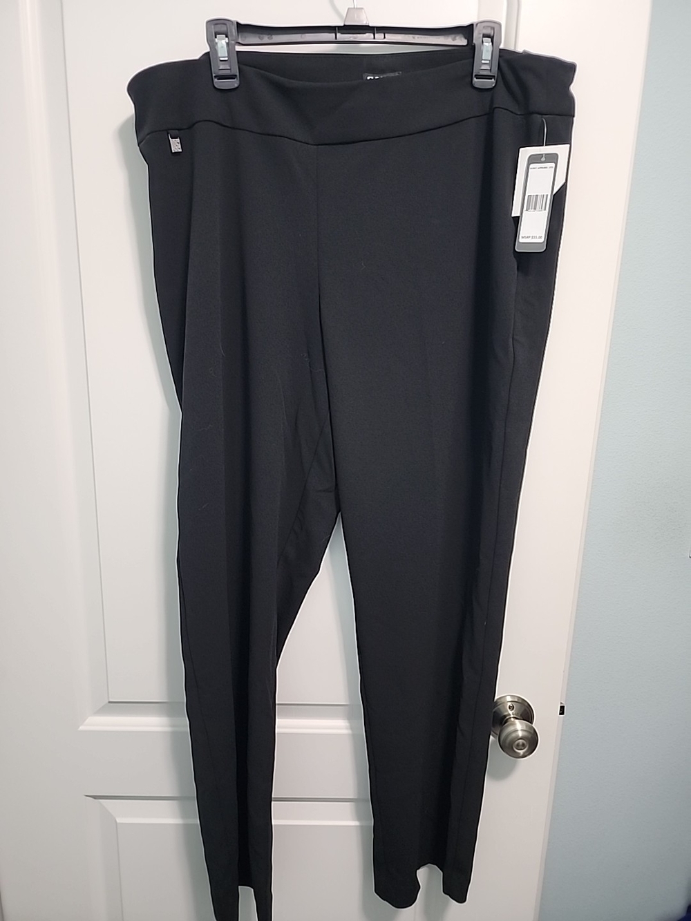 Soho Black Pull-On Ponte Trousers